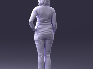 woman in red dress 0039 3d print ready 3D 프린트 모델