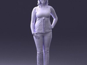 woman in red dress 0039 3d print ready 3D 프린트 모델