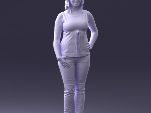 woman in red dress 0039 3d print ready 3D 프린트 모델