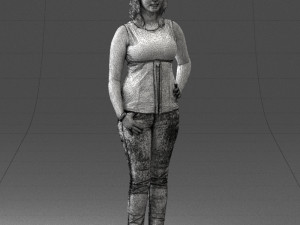 woman in red dress 0039 3d print ready 3D 프린트 모델