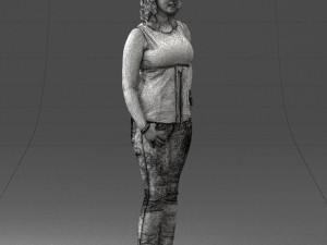 woman in red dress 0039 3d print ready 3D 프린트 모델