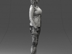 woman in red dress 0039 3d print ready 3D 프린트 모델