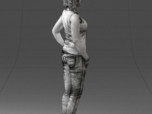woman in red dress 0039 3d print ready 3D 프린트 모델