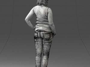 woman in red dress 0039 3d print ready 3D 프린트 모델