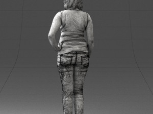 woman in red dress 0039 3d print ready 3D 프린트 모델