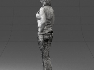 woman in red dress 0039 3d print ready 3D 프린트 모델