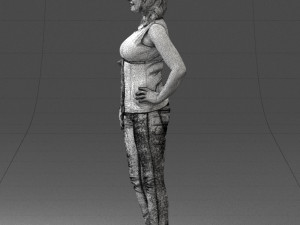 woman in red dress 0039 3d print ready 3D 프린트 모델