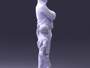 father and daughter 0040 3d print ready Model Cetak 3D