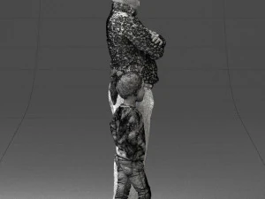 000383 3D Scanned Father and Daughter Standing Pose 3dp 3D Print Model