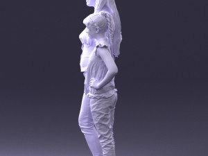 mom and daughter 0026 3d print ready 3D Принт Модель
