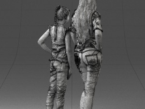 mom and daughter 0026 3d print ready 3D Принт Модель