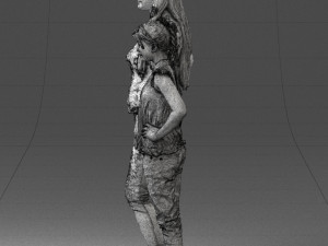 mom and daughter 0026 3d print ready 3D Принт Модель