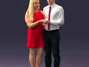 young couple 0024 3D Model