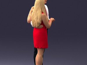 young couple 0024 3d print ready 3D 打印模型
