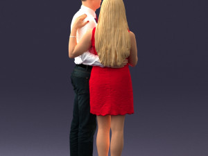 young couple 0024 3d print ready 3D 打印模型