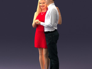 young couple 0024 3d print ready 3D 打印模型