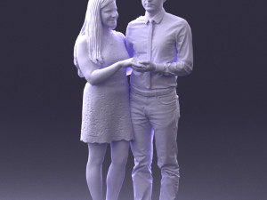 young couple 0024 3d print ready 3D 打印模型