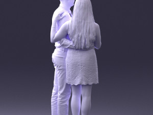 young couple 0024 3d print ready 3D 打印模型