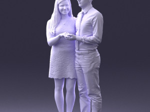 young couple 0024 3d print ready 3D 打印模型