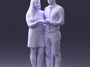 young couple 0024 3d print ready 3D 打印模型
