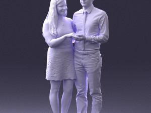 young couple 0024 3d print ready 3D 打印模型