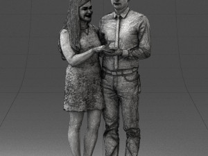 young couple 0024 3d print ready 3D 打印模型