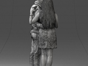 young couple 0024 3d print ready 3D 打印模型