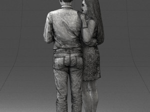 young couple 0024 3d print ready 3D 打印模型