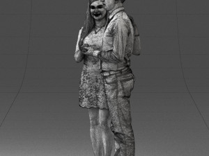 young couple 0024 3d print ready 3D 打印模型