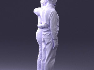 elderly couple 0033 Model 3D