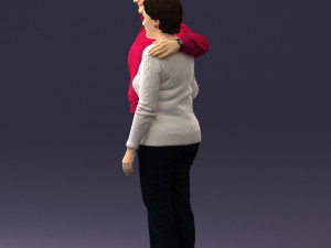 elderly couple 0033 3d print ready 3Dプリントモデル