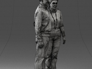 elderly couple 0033 3d print ready 3Dプリントモデル