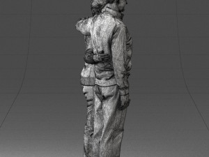 elderly couple 0033 3d print ready 3Dプリントモデル