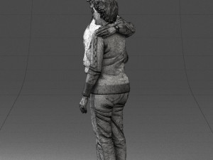 elderly couple 0033 3d print ready 3Dプリントモデル