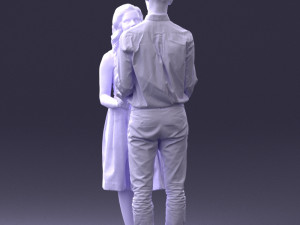 coupl holding hands 0027 3D Model