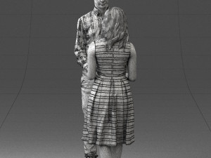 coupl holding hands 0027 3D Model