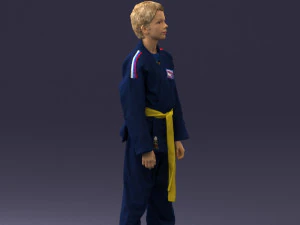 000364 Boy in Martial Arts Uniform 3dp 3D Print Model