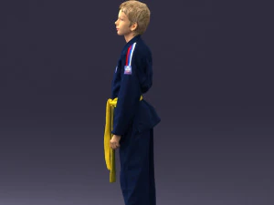 000364 Boy in Martial Arts Uniform 3dp 3D Print Model