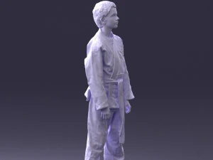 000364 Boy in Martial Arts Uniform 3dp 3D Print Model
