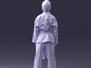 000364 Boy in Martial Arts Uniform 3dp 3D Print Model
