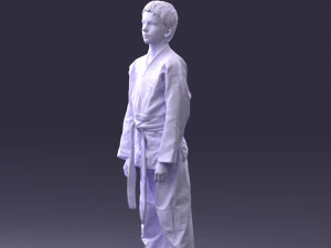 000364 Boy in Martial Arts Uniform 3dp 3D Print Model