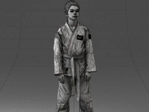 000364 Boy in Martial Arts Uniform 3dp 3D Print Model
