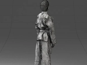 000364 Boy in Martial Arts Uniform 3dp 3D Print Model