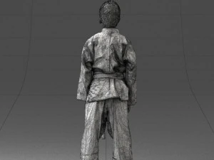 000364 Boy in Martial Arts Uniform 3dp 3D Print Model