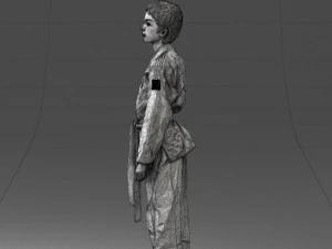 000364 Boy in Martial Arts Uniform 3dp 3D Print Model