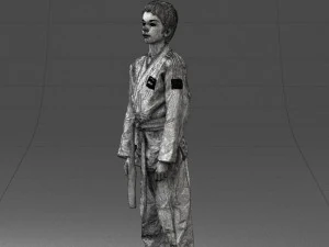 000364 Boy in Martial Arts Uniform 3dp 3D Print Model