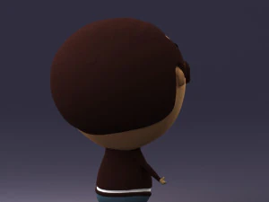 000373 Cartoon Gentleman Character 3D Model