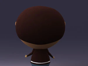 000373 Cartoon Gentleman Character 3D Model