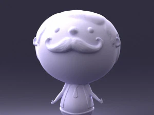000373 Cartoon Gentleman Character 3D Model