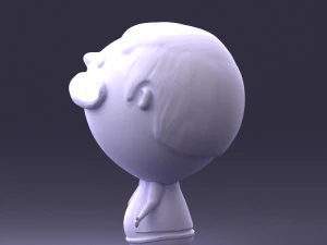 000373 Cartoon Gentleman Character 3D Model